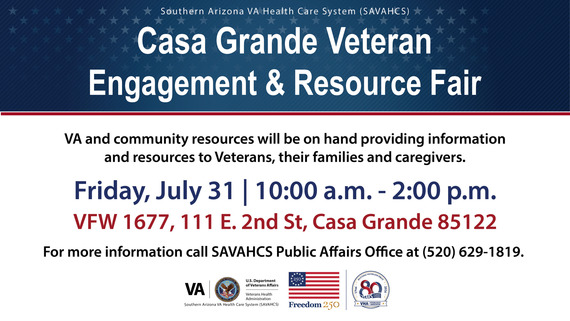 Casa Grande Veteran Engagement and Resource Fair graphic 