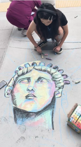 Independence Day Chalk Drawing Event