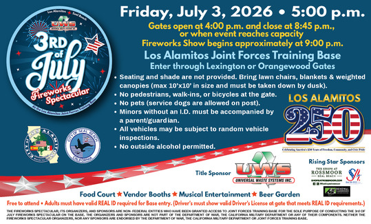 Los Alamitos Joint Forces Training Base 3rd of July Fireworks Spectacular