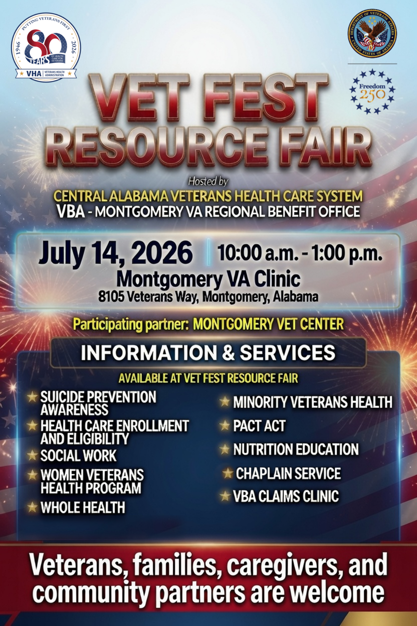 Vet Fest Resource Fair event flyer