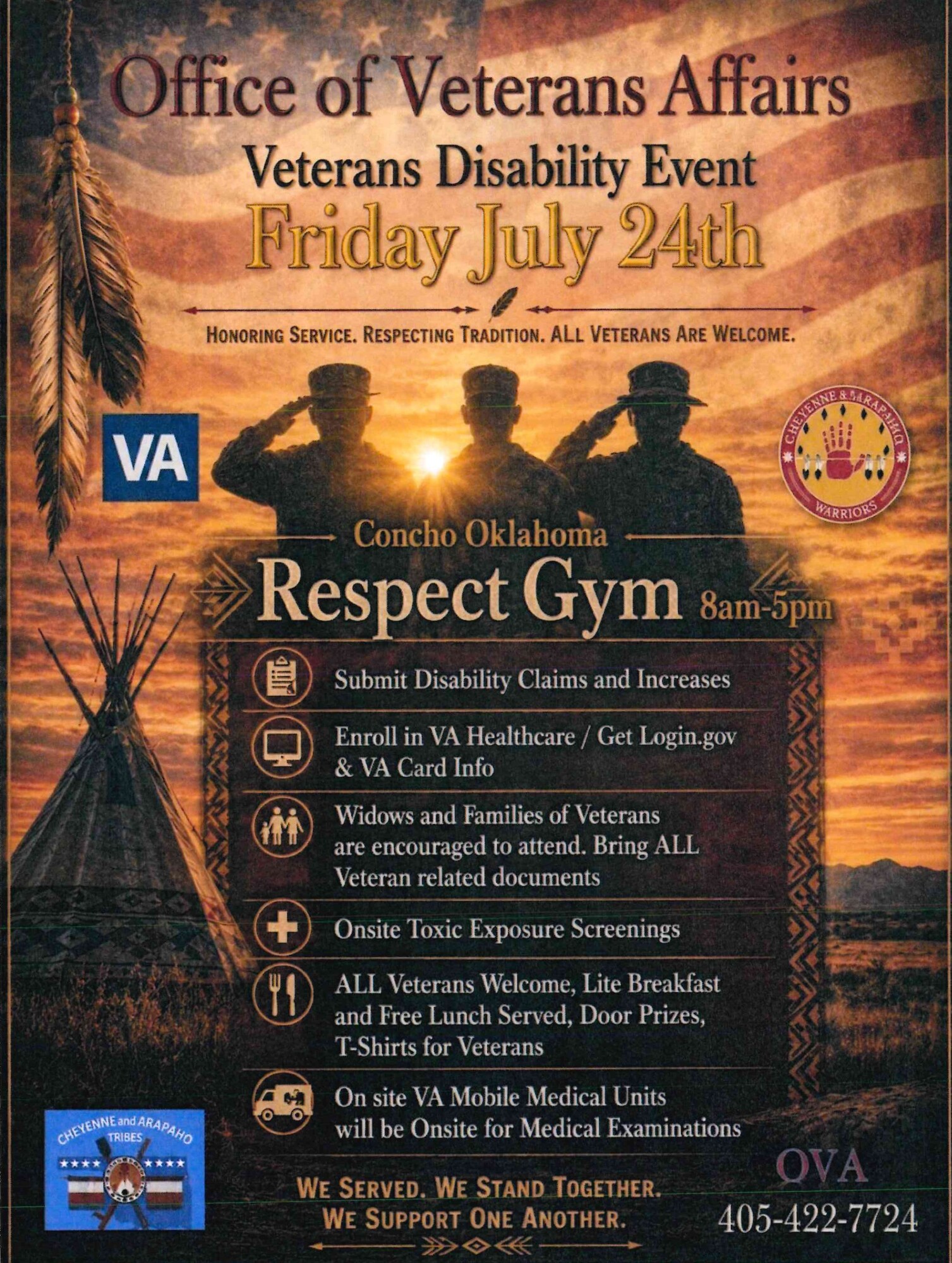 Pact act event Cheyenne Arapaho 220 Black Kettle Blvd, Concho