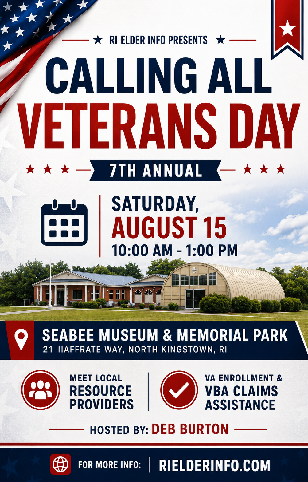 Jon VA Providence at the 7th Annual Calling All Veterans Day Event at the Seabee Museum and Memorial Park!