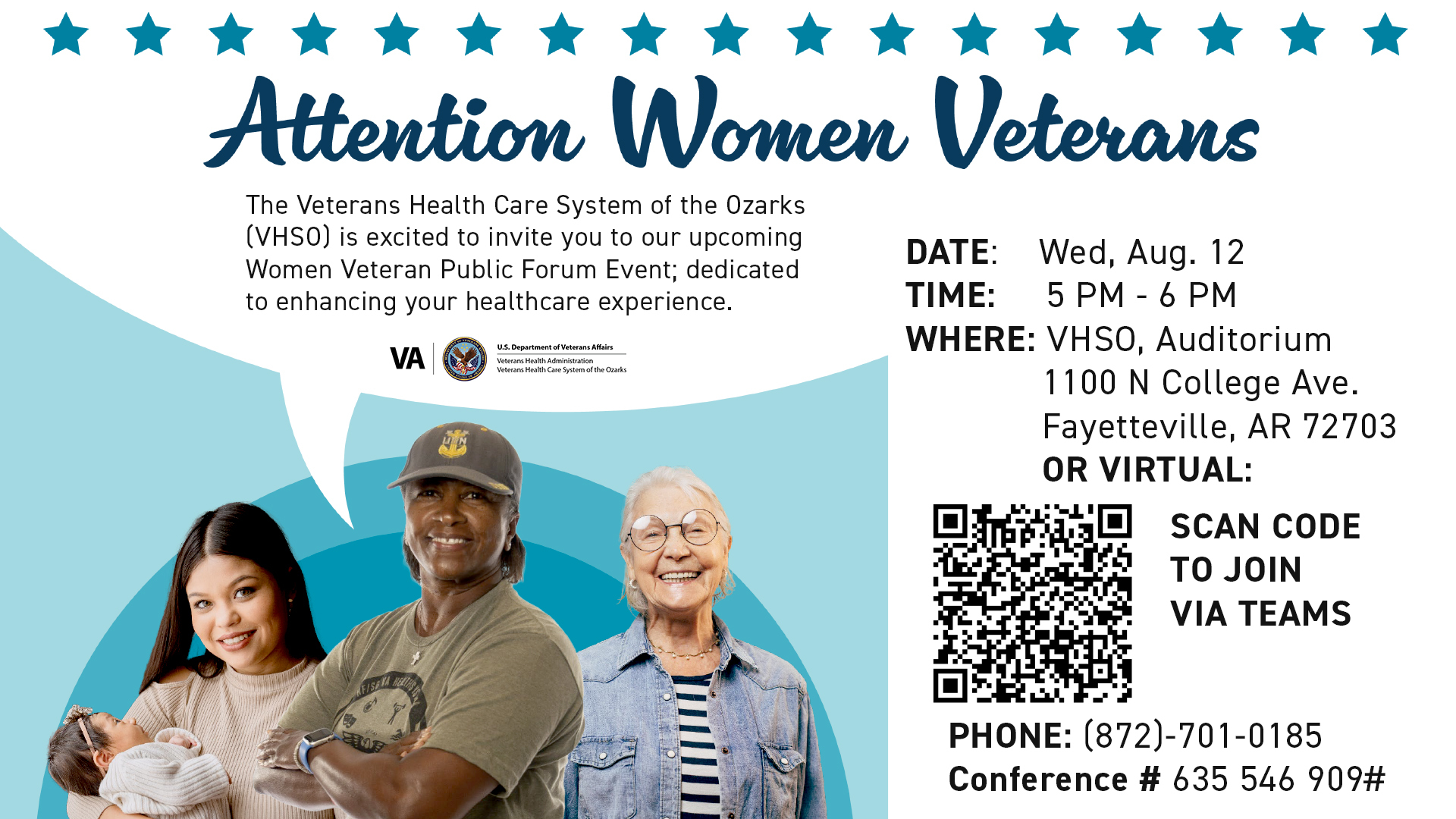 Women Veteran Public Forum Event