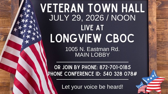Longview Veteran Town Hall flyer
