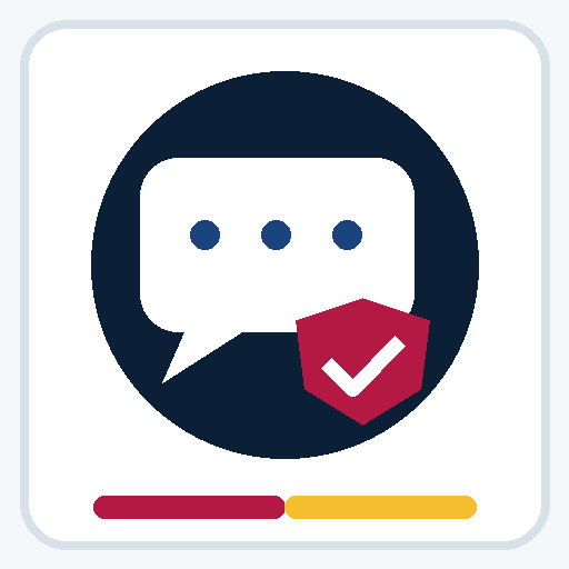 Secure messaging icon representing a protected message to a VA care team.
