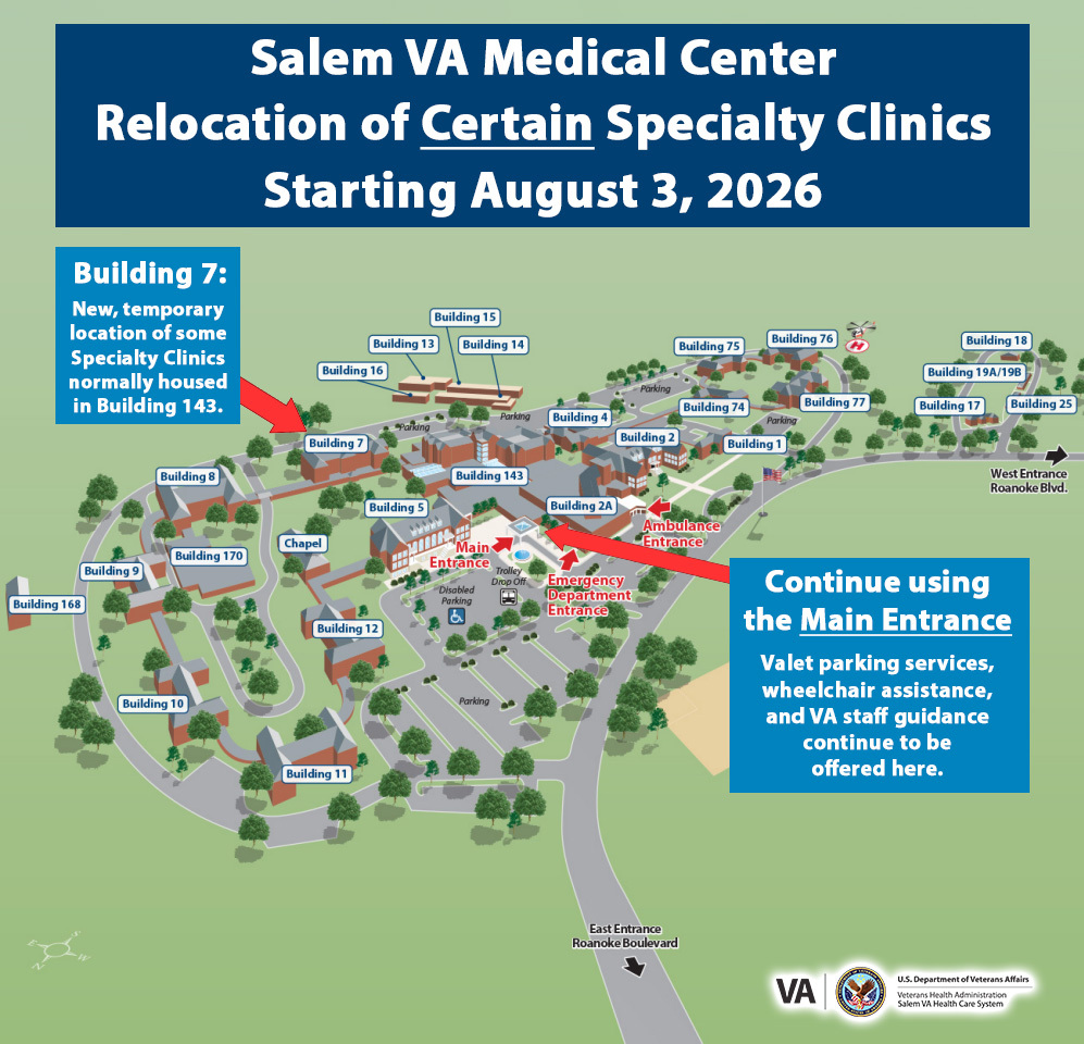 null Specialty Clinic Relocation Map