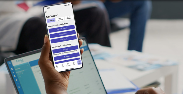 VA Support Application for Veteran Suicide Prevention.