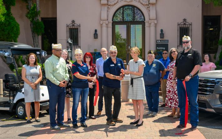 DAV ribbon cutting of new vehicle at the Tucson VA Medical Center 