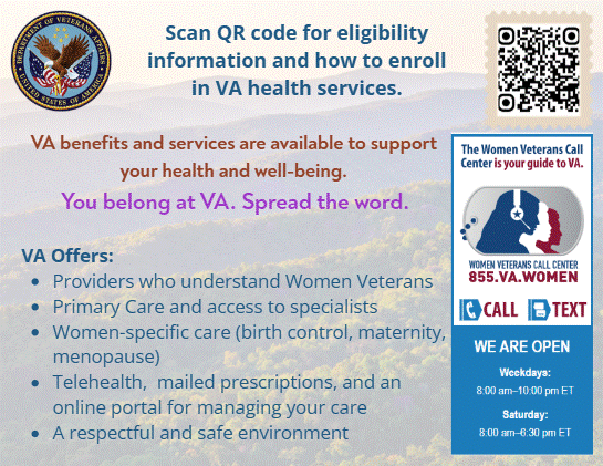 women enrollment flyer