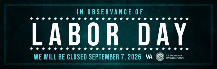 In observance of Labor Day we will be closed September 7, 2026. 