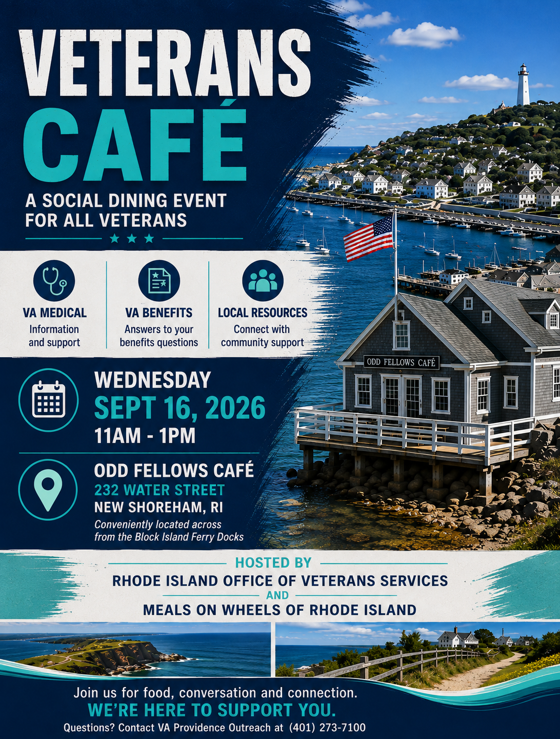Join VA Providence as we visit Block Island to provide Veterans access to the benefits they have earned.