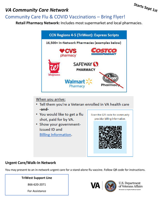 flu and covid care in the community flyer
