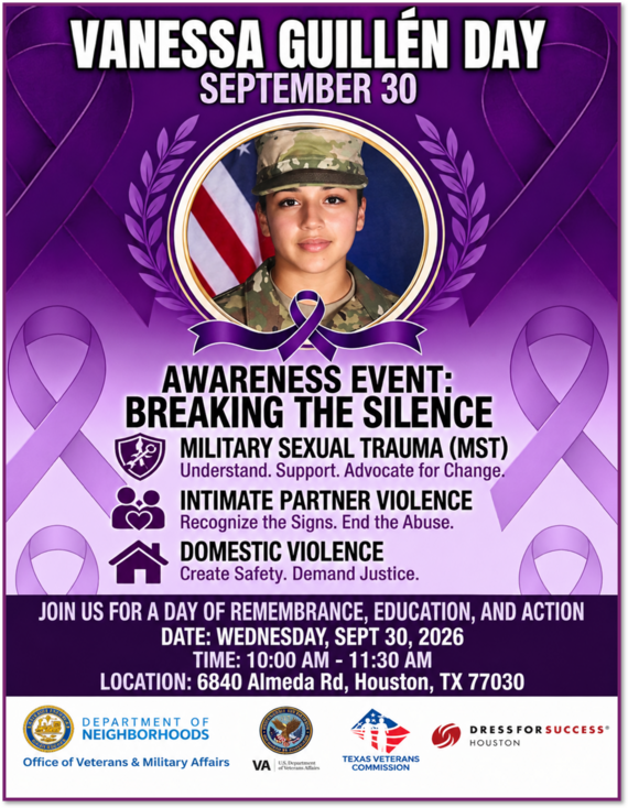 Vanessa Guillén Event Flyer