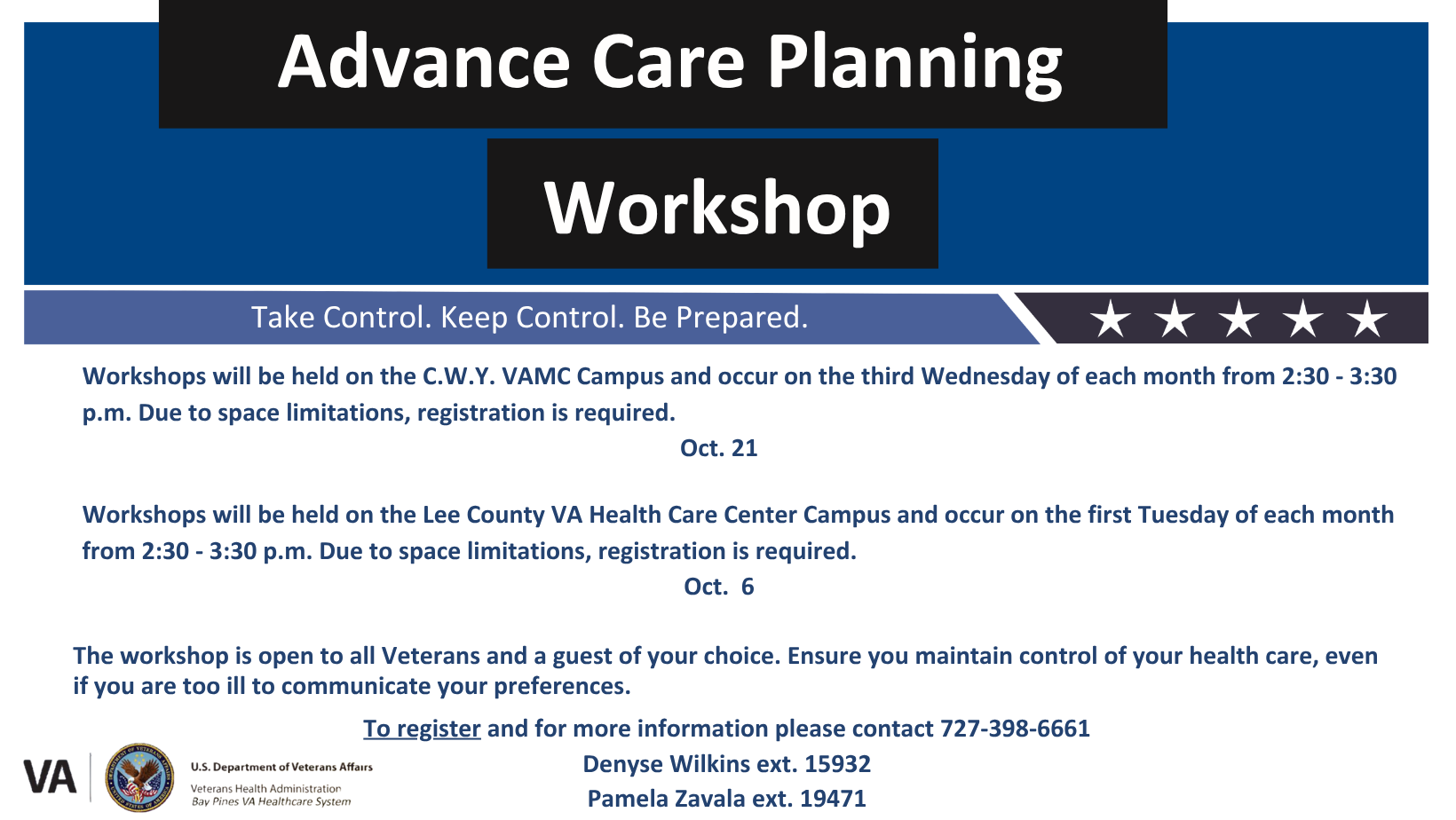 October Advance Care Workshop