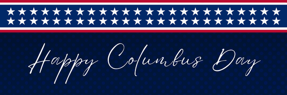 columbus day banner