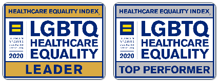 LGBTQ Healthcare Equality 2020 Leader Top Performer Logos