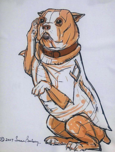 Stubby statue drawing