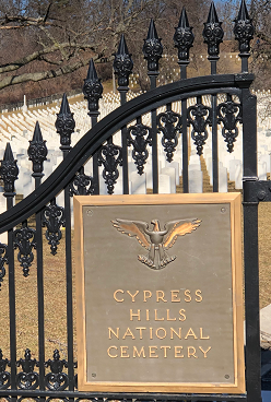 Cypress Hill Cemetery gate