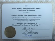 Iowa NHD award