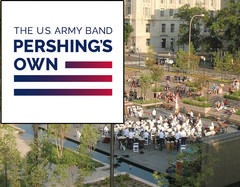 U.S. Army band "Pershing's Own" playing at the WWI Memorial