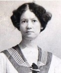 Woman in sailor blouse
