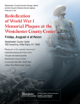 Westchester WWI Memorial Rededication poster