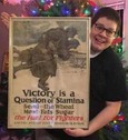 Michael Santoro in 2016 with WWI Christmas gift