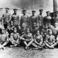 Soldiers of the 24th infantry regiment at Camp Logan in Houston, Texas, in 1917
