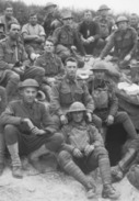 Americans with members of the Australian 37th Battalion at Villers-Bretonneux, June 1918, while attached for instruction.