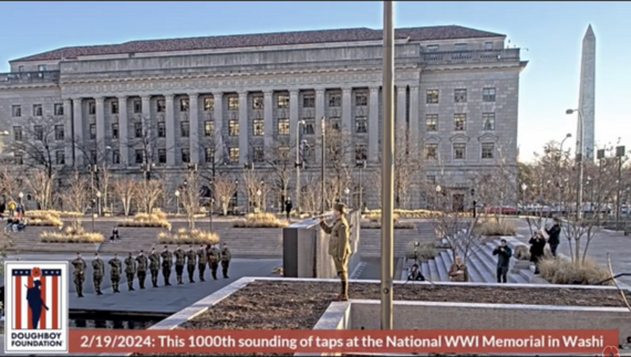 1,000th Daily Taps at the National WWI Memorial