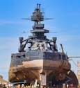 USS Texas in drydock 2023