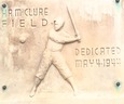 McClure dedication plaque