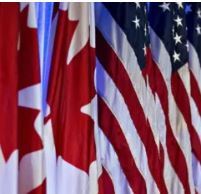 Canada-US flags