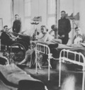 Wounded American soldiers hospital Francve WWI