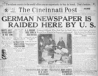 Cincinnati Post front page 1917