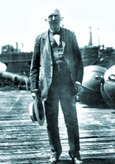 Thomas Edison on pier