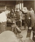 Student Army Training Corps Class at Benson Polytechnic School forging shop