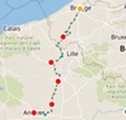 Cycle ride along Western Way map
