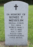 Renee Messelin In Memory marker