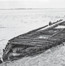 WWI wooden ship snip