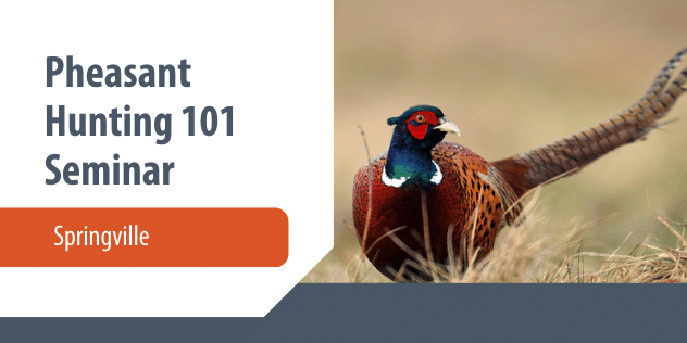 Date Correction: Join Us On Oct. 25 For A Pheasant Hunting 101 Seminar!