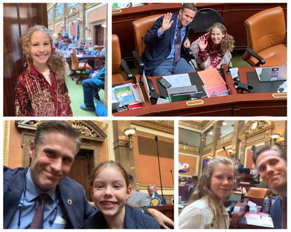 Rep. Cutler with nieces
