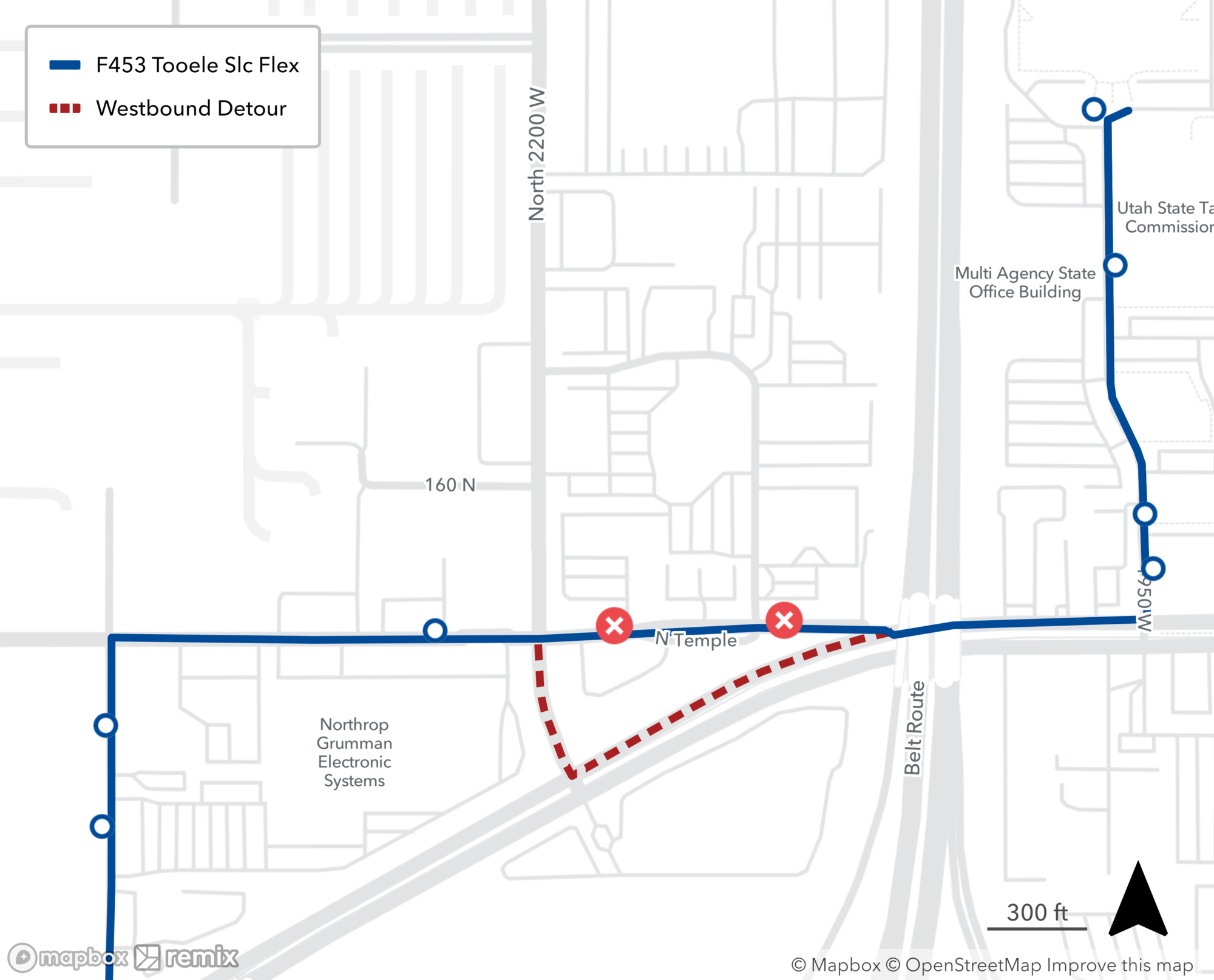 F453 - Tooele-SLC Flex on Detour