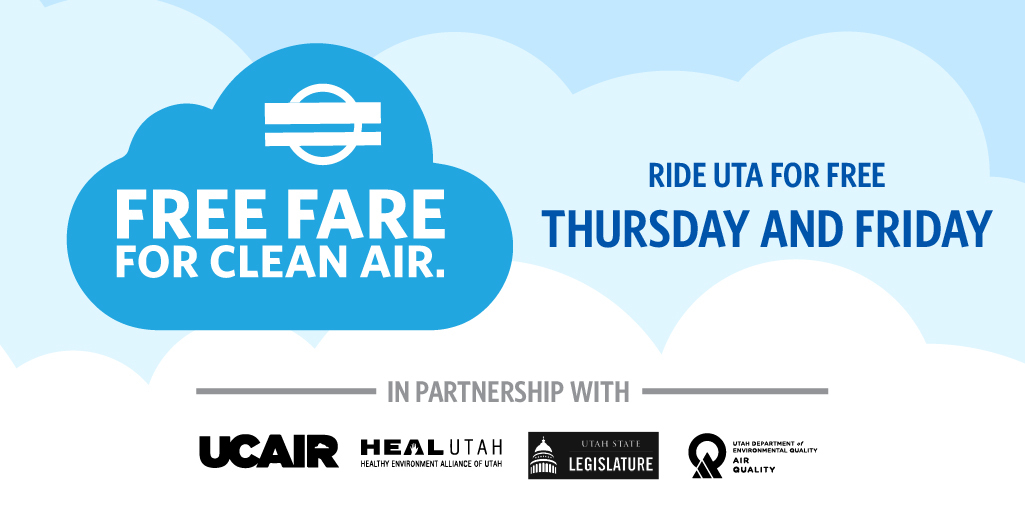 Ride UTA for FREE on August 12 and 13!