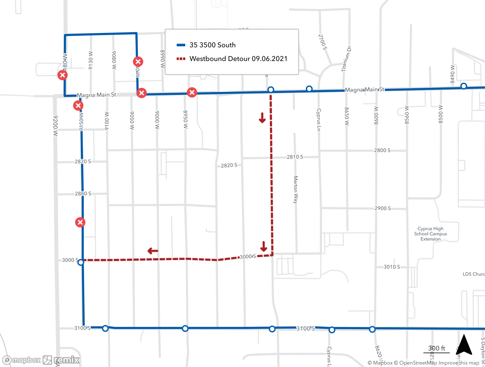 35 - 3500 South Detour