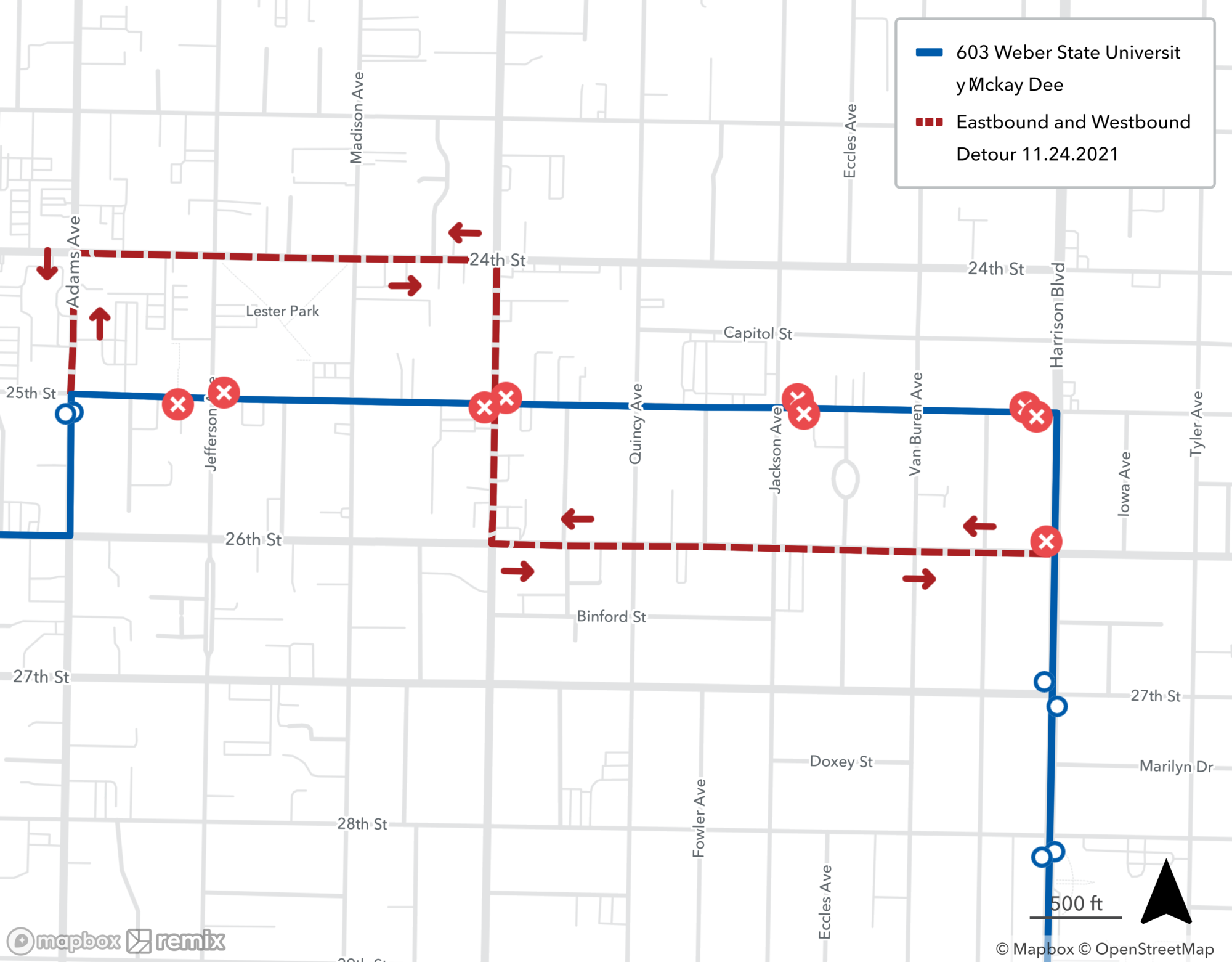 603 - Weber State University - McKay Dee Hospital on Detour