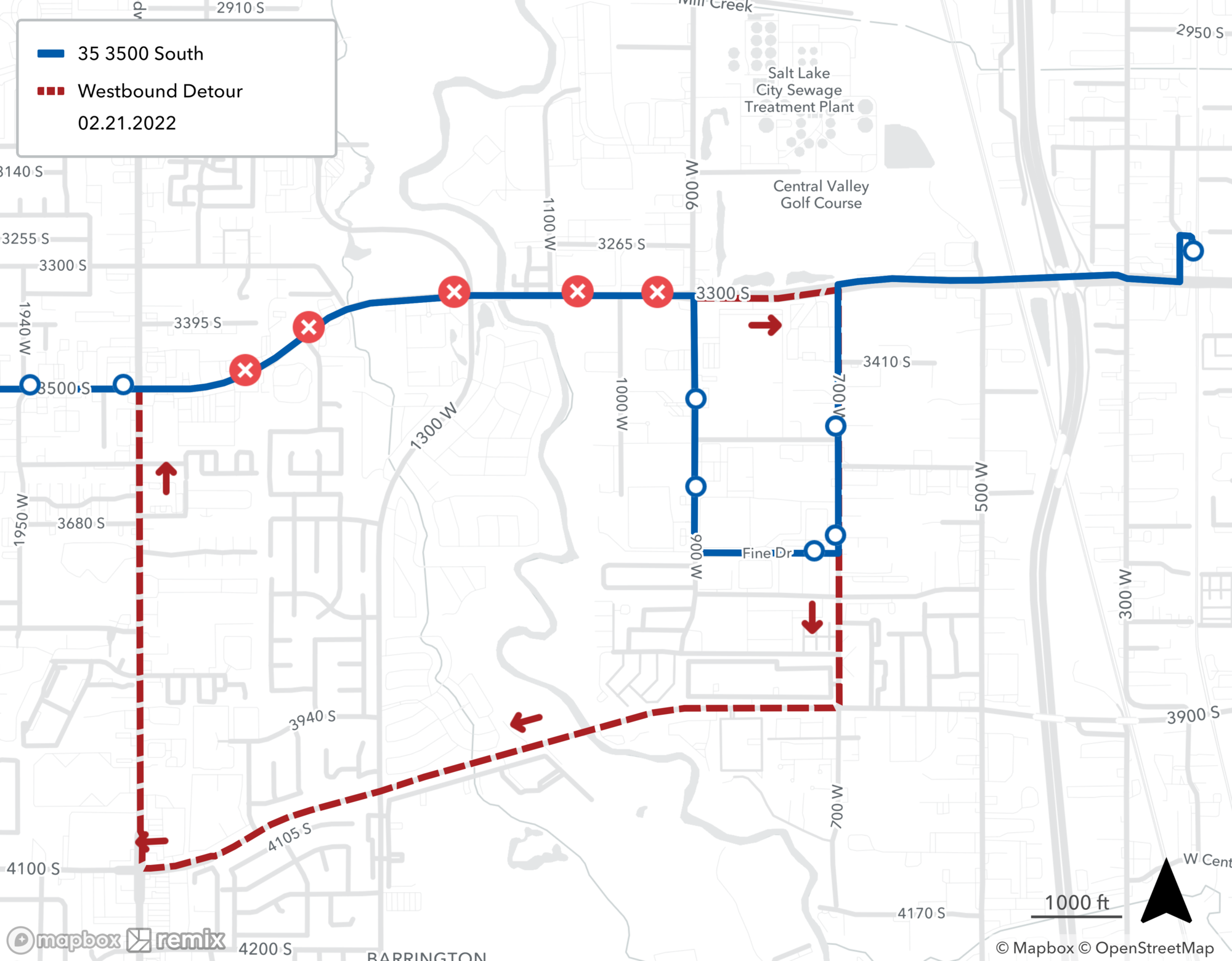 35 - 3500 South on Detour