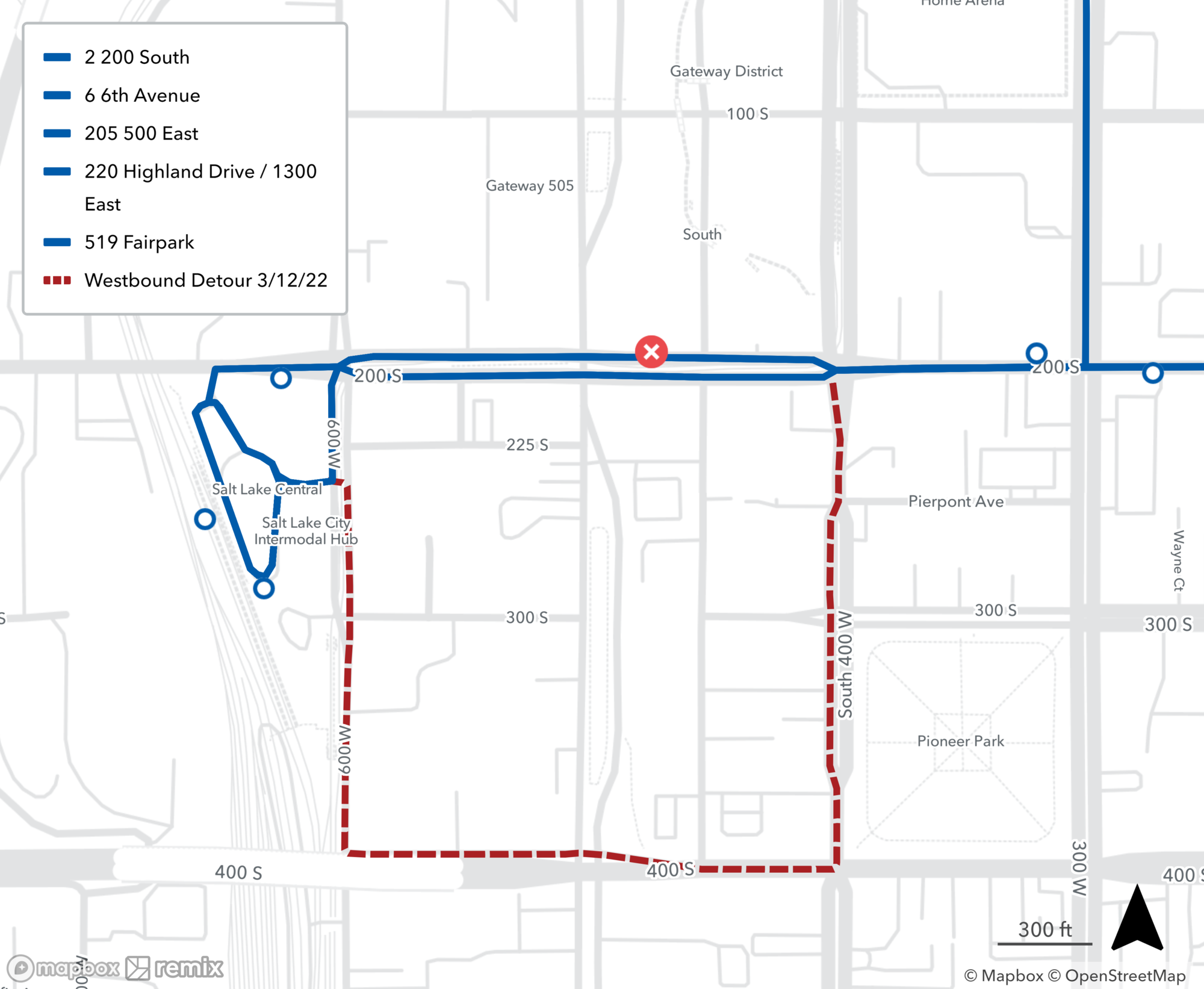 St Patricks Day Parade Detour Map