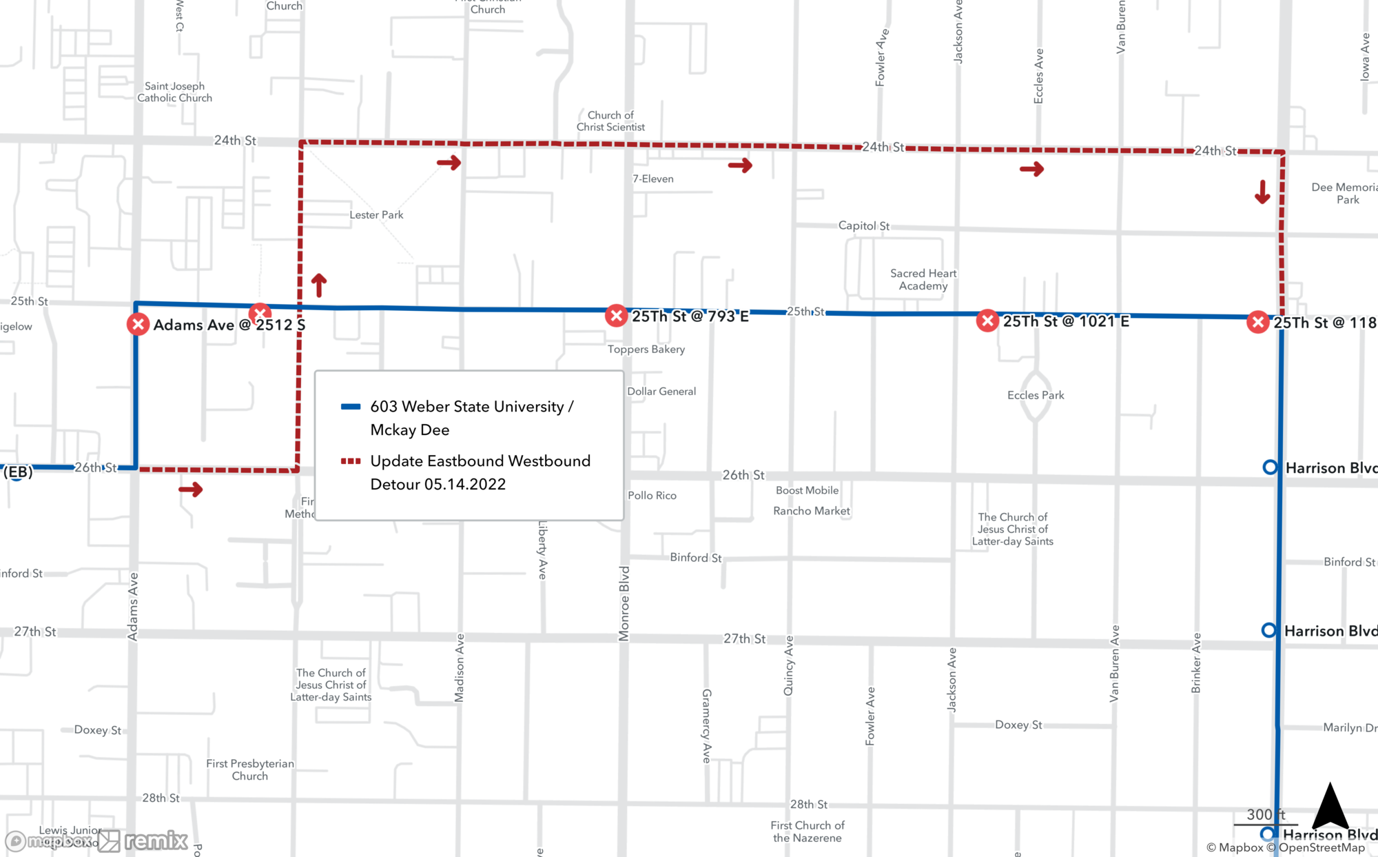 Update Route 603 Detour Map 05.14.0222