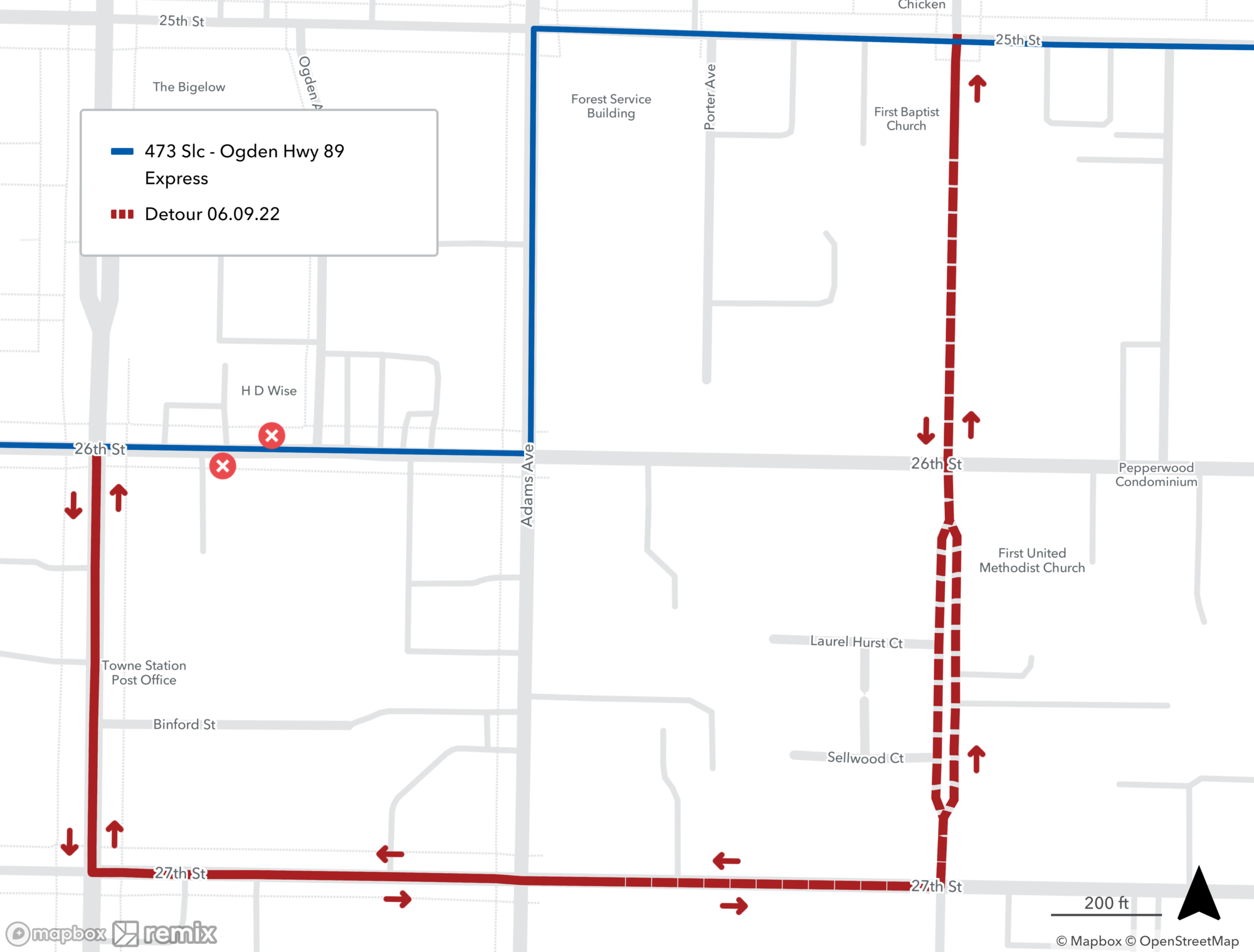 473 - Ogden – Salt Lake Express Via Highway 89 Detour